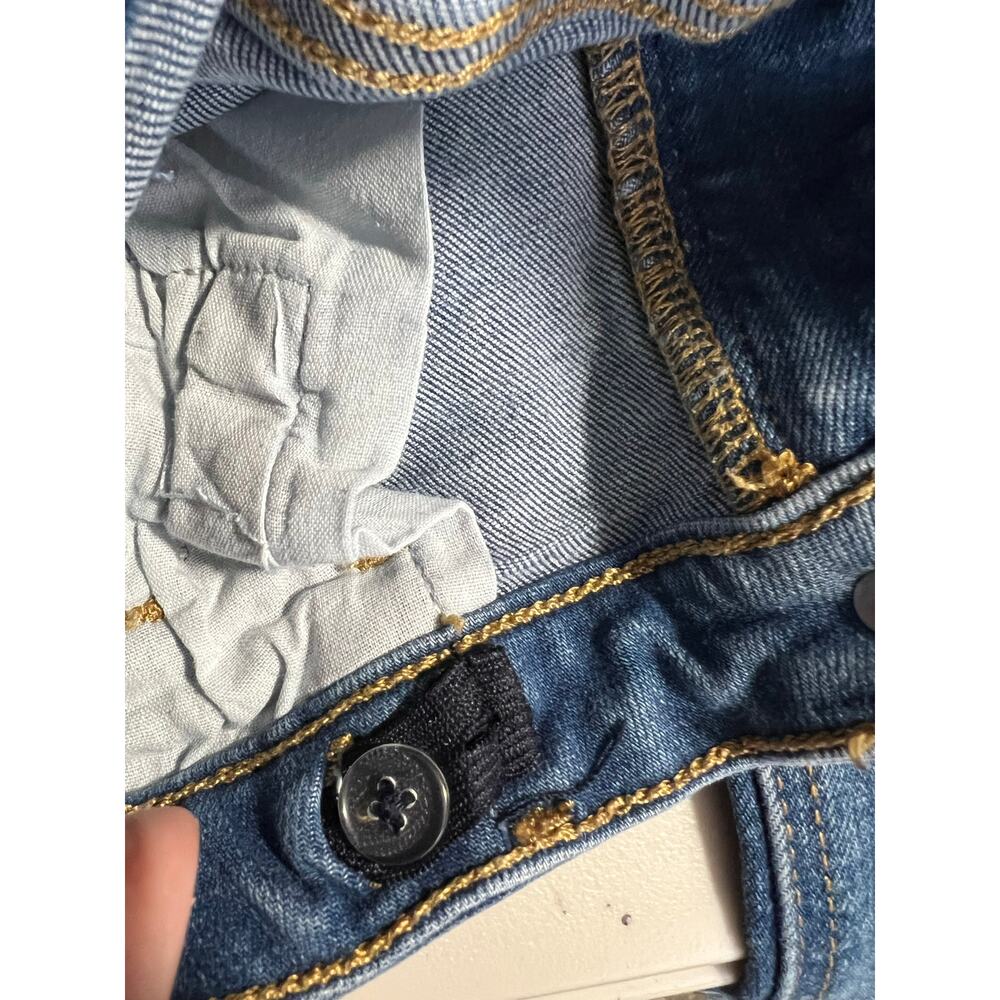 ZARA Girls Skinny Jeans Blue Adjustable Waist Stretch Denim Size 10 (140 cm) - Picture 9 of 11